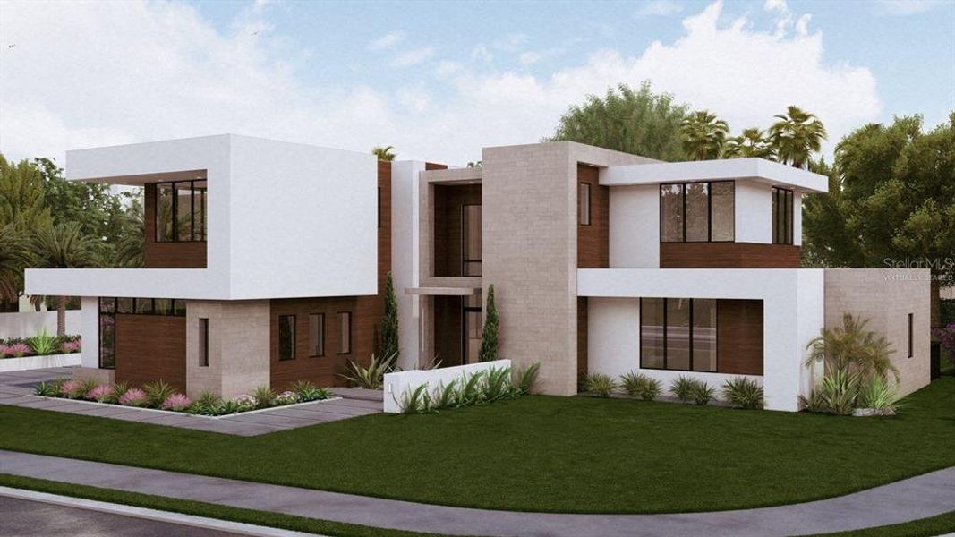 Front exterior of a new home in , Orlando, FL, highlighting curb appeal (Image 7).