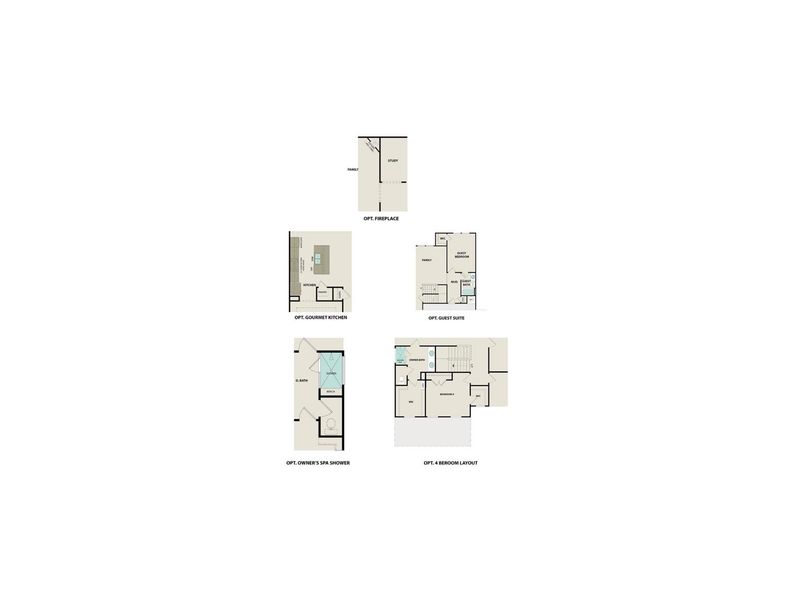 2D floor plan layout for the The Willow C by Davidson Homes LLC in Woods Crossing, Gallatin, TN (Image 7).