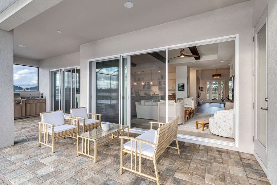 Representative furnished interior of a home built from the Kensington by Paytas Homes in The Reserve at Victoria, Deland (Image 27).
