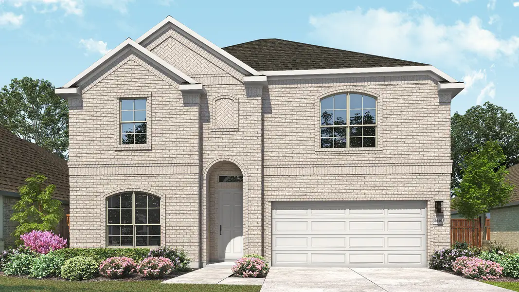 Representative exterior photo of a completed home built from the Magnolia by DRB Homes in Parkside on the River, Georgetown, TX (Image 1). Representative exterior photo of a completed home built from the Magnolia by DRB Homes in Parkside on the River, Georgetown, TX (Image 1).
