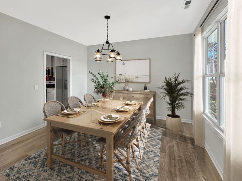 Furnished interior view inside a new home in River Hills, Shallotte (Image 7).