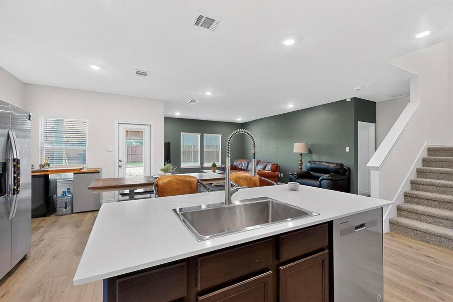 Furnished interior view inside a new home in , Providence Village (Image 8). Furnished interior view inside a new home in , Providence Village (Image 8).