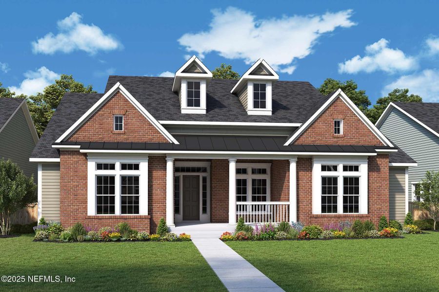 Front exterior of a new home in , Jacksonville, FL, highlighting curb appeal (Image 1). Front exterior of a new home in , Jacksonville, FL, highlighting curb appeal (Image 1).