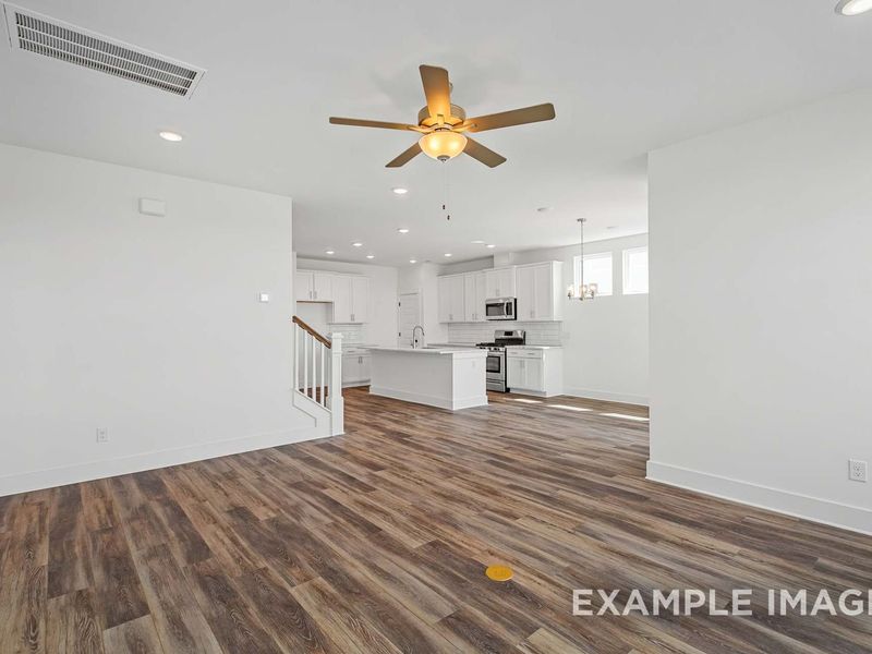 Representative unfurnished interior of a home built from the The Ash A by Davidson Homes LLC in Woods Crossing, Gallatin (Image 28). Representative unfurnished interior of a home built from the The Ash A by Davidson Homes LLC in Woods Crossing, Gallatin (Image 28).