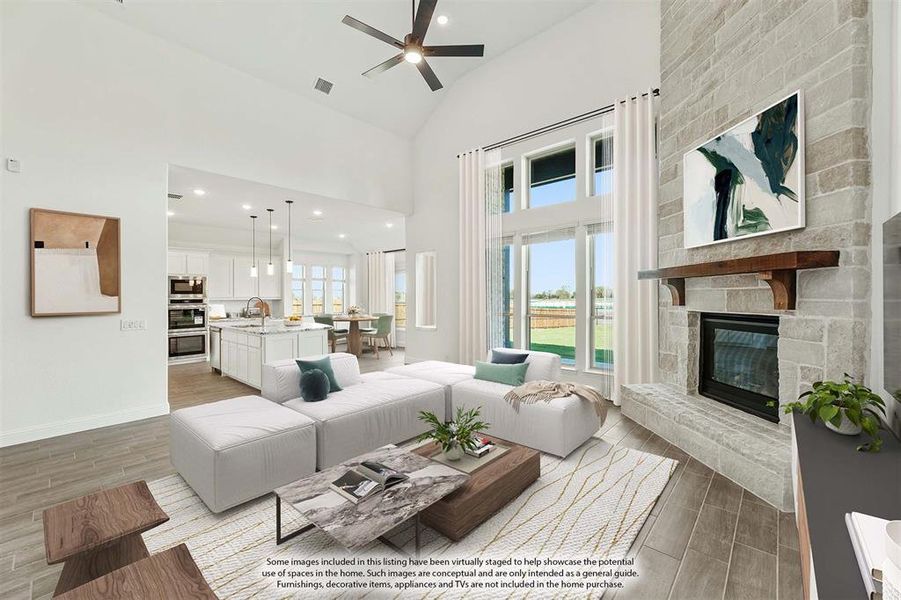Furnished interior view inside a new home in Glenbrook, Red Oak (Image 18).