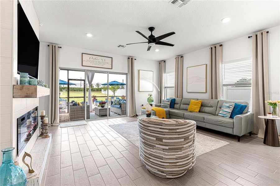 Furnished interior view inside a new home in , Ocala (Image 52).