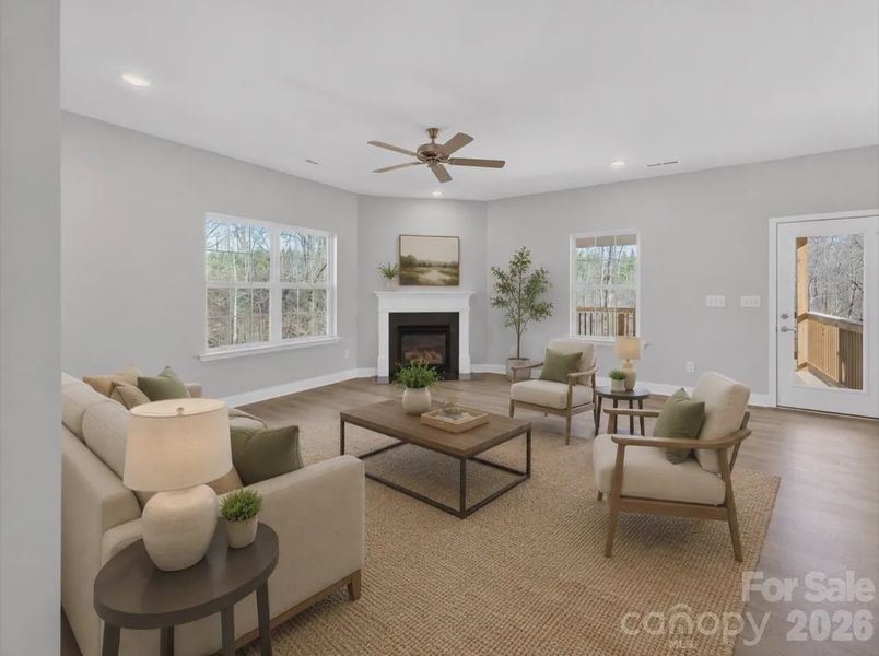 Furnished interior view inside a new home in Northlake, Statesville (Image 8).