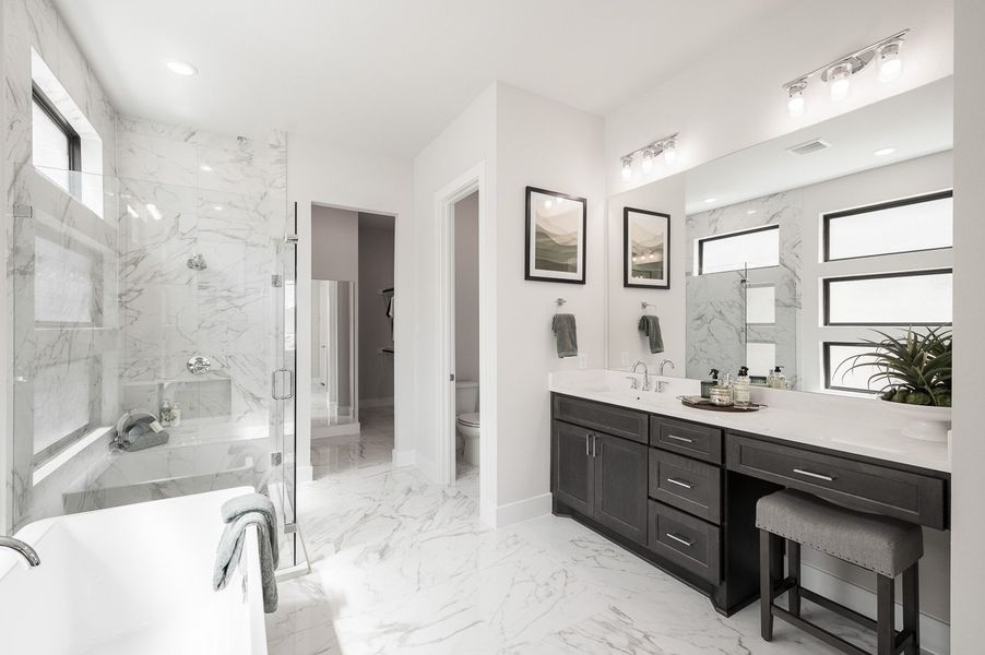 Furnished interior view inside a new home in Harvest Green 75′, Richmond (Image 16).