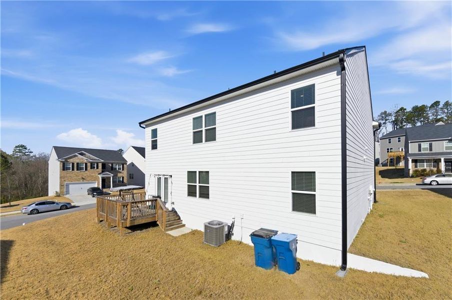 Exterior details and patio area of a home in Brooks Village, Dacula (Image 3).