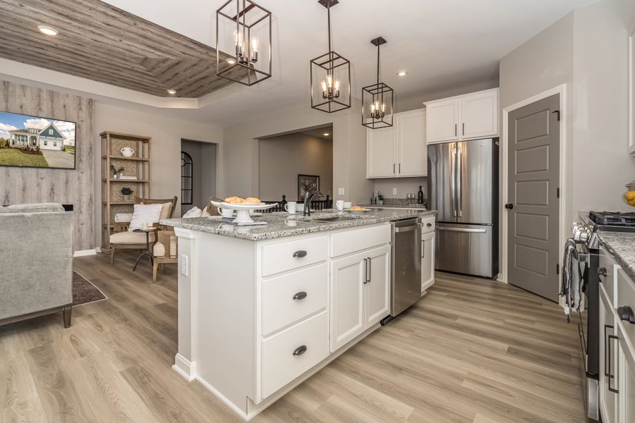 Representative furnished interior of a home built from the DaVinci by Fischer Homes in Twin Lakes, Hoschton (Image 6). Representative furnished interior of a home built from the DaVinci by Fischer Homes in Twin Lakes, Hoschton (Image 6).