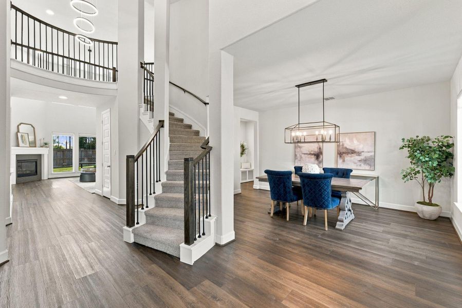 Furnished interior view inside a new home in The Highlands, Porter (Image 8).