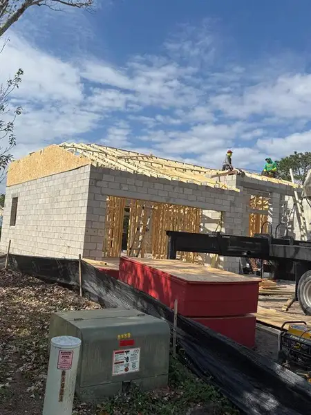 In-progress construction of a new home in , Kissimmee, FL (Image 18). In-progress construction of a new home in , Kissimmee, FL (Image 18).