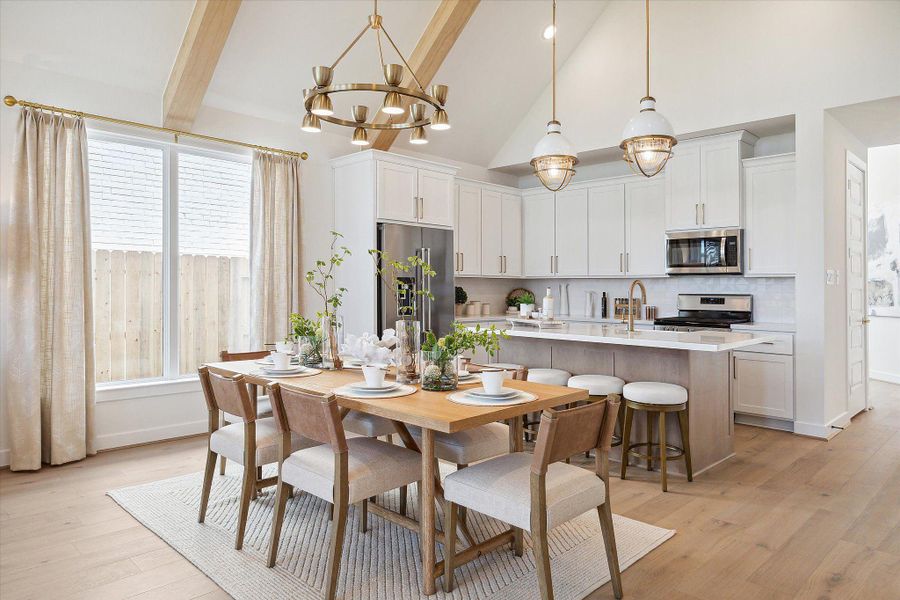 Furnished interior view inside a new home in The Trails, New Caney (Image 9).