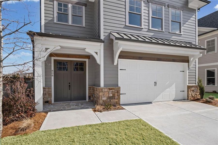 Exterior details and patio area of a home in , Canton (Image 3).