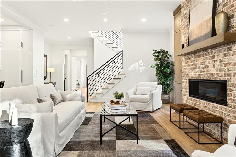 Furnished interior view inside a new home in , Atlanta (Image 42).