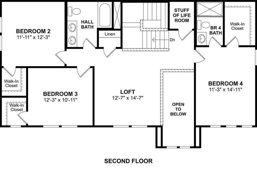2D floor plan layout of this home in Elevon, Lavon, TX (Image 5).