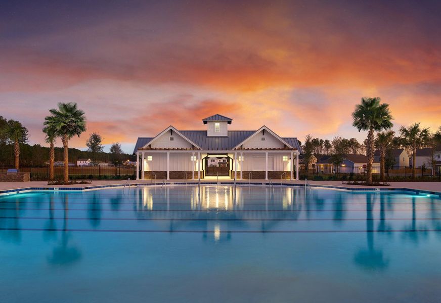 Front exterior of a new home in Watson Hill, Summerville, SC, highlighting curb appeal (Image 9). Front exterior of a new home in Watson Hill, Summerville, SC, highlighting curb appeal (Image 9).