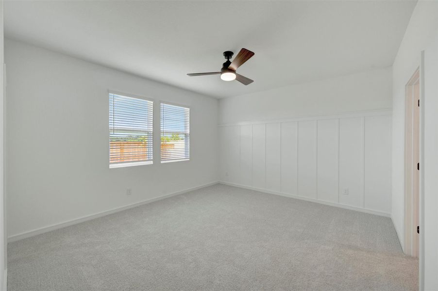 Spacious primary bath