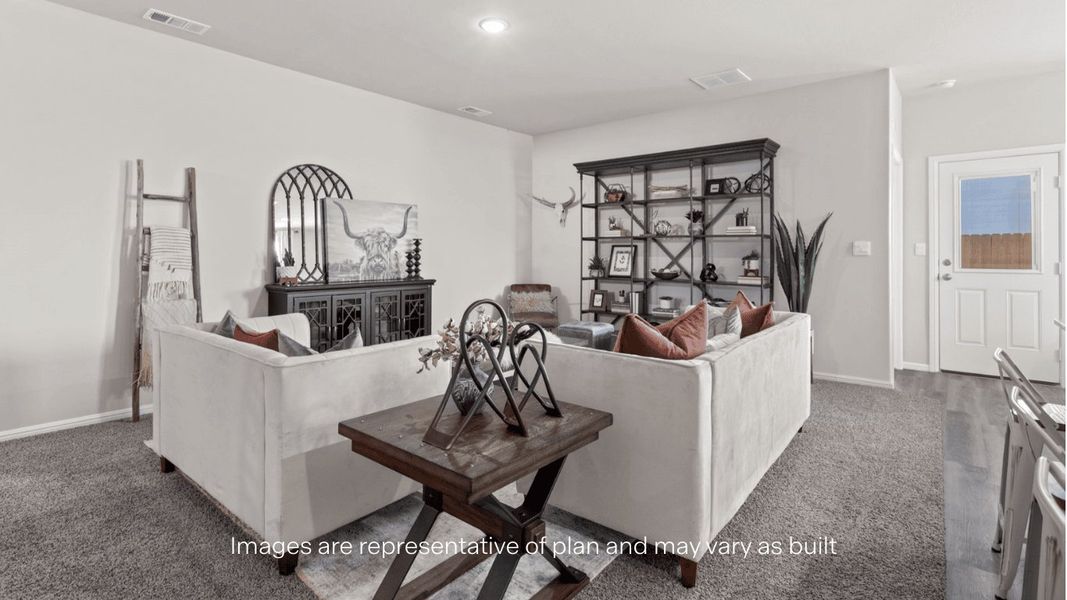 Furnished interior view inside a new home in Viridian, Lubbock (Image 7). Furnished interior view inside a new home in Viridian, Lubbock (Image 7).