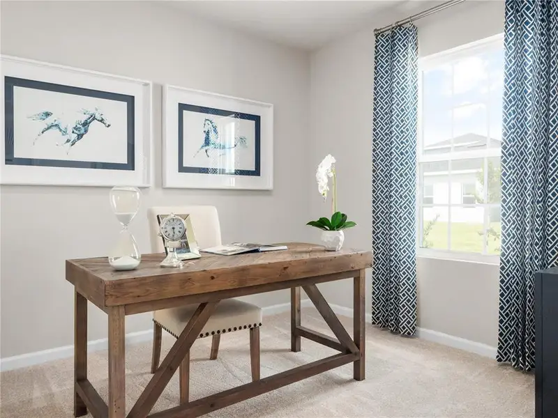 Furnished interior view inside a new home in Hammock Oaks, Lady Lake (Image 10).