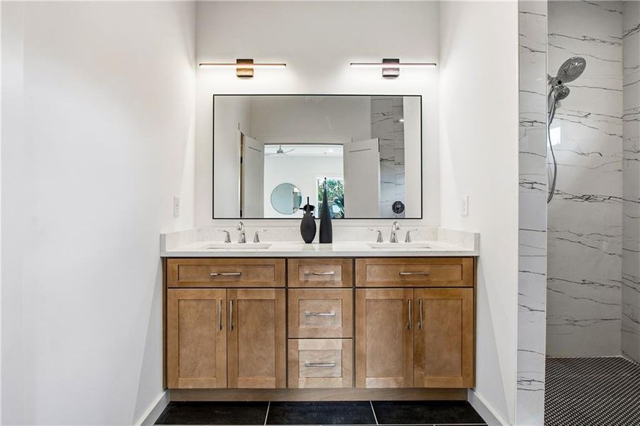 Furnished interior view inside a new home in , Atlanta (Image 25).