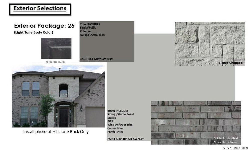Sample of building materials used in homes in Rhine Valley, Schertz (Image 4).