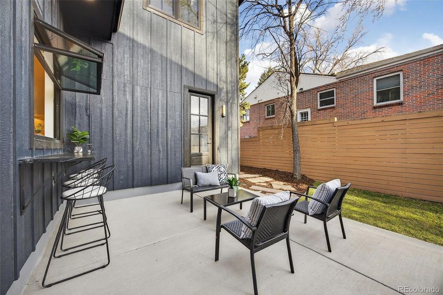 Exterior details and patio area of a home in , Denver (Image 3).