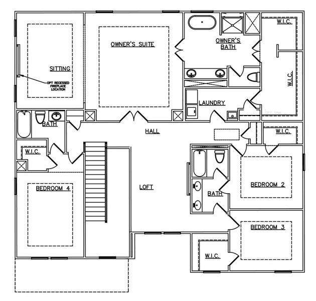 2D floor plan layout of this home in Reserve at Hickory Hills, McDonough, GA (Image 3). 2D floor plan layout of this home in Reserve at Hickory Hills, McDonough, GA (Image 3).