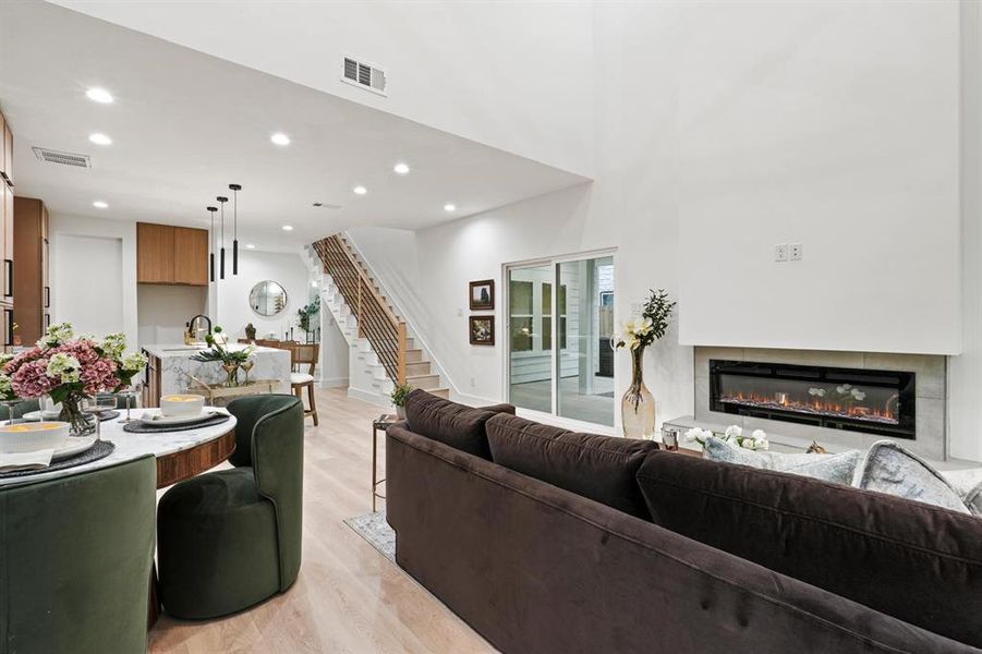Furnished interior view inside a new home in , Dallas (Image 6).