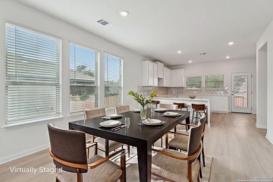 Furnished interior view inside a new home in Royal Crest, San Antonio (Image 6). Furnished interior view inside a new home in Royal Crest, San Antonio (Image 6).