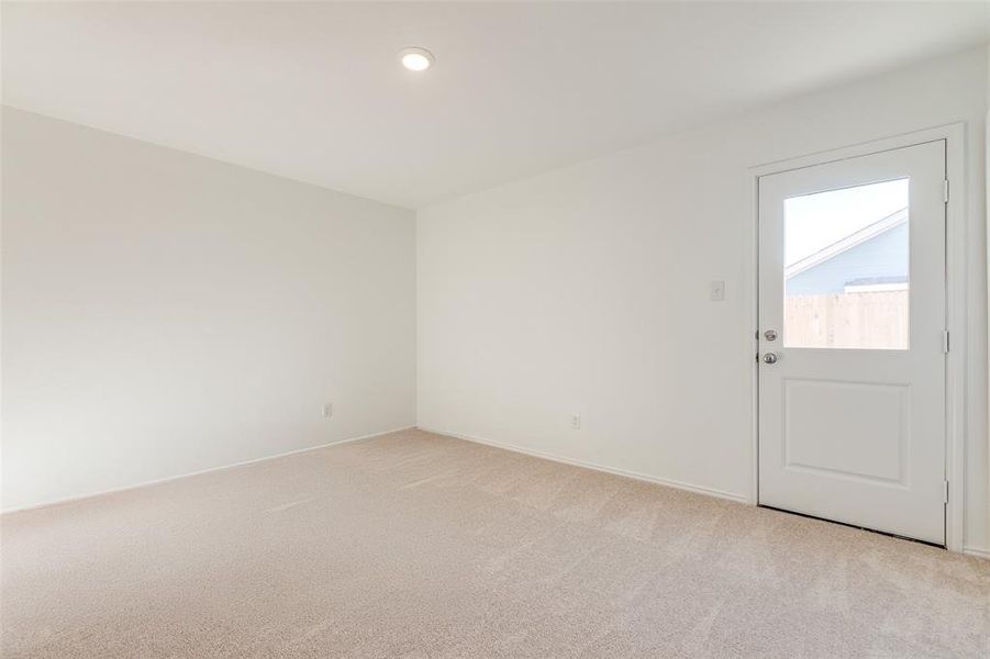 View of carpeted empty room