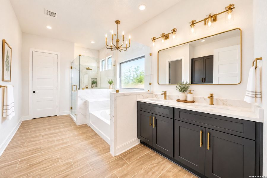 Furnished interior view inside a new home in , Floresville (Image 8).