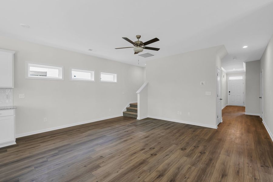 Representative unfurnished interior of a home built from the Glenwood II by Great Southern Homes in Bickley Station, Irmo (Image 11).