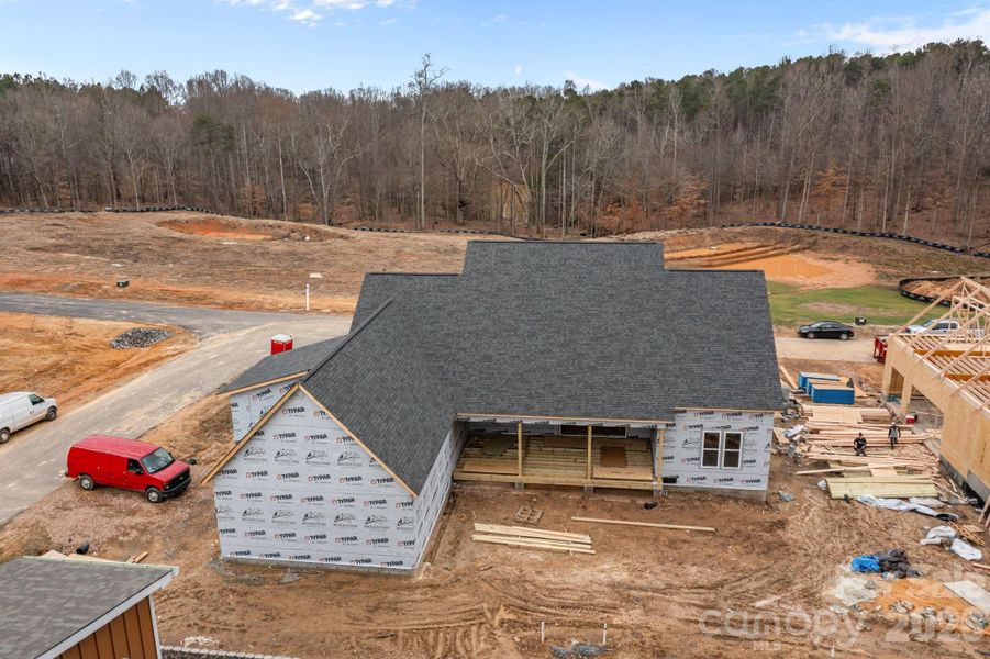 In-progress construction of a new home in , Statesville, NC (Image 4).