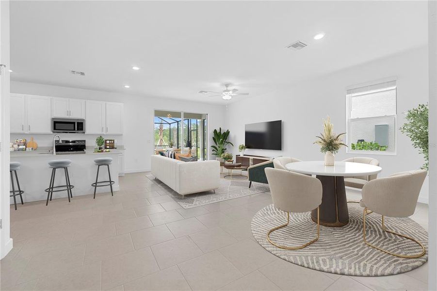 Furnished interior view inside a new home in Sabal Glen at Babcock Ranch, Punta Gorda (Image 13). Furnished interior view inside a new home in Sabal Glen at Babcock Ranch, Punta Gorda (Image 13).