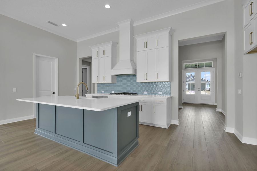 Representative furnished interior of a home built from the Tomoka by Riverside Homes in Hidden Creek at SilverLeaf Phase 1, St. Augustine (Image 10).