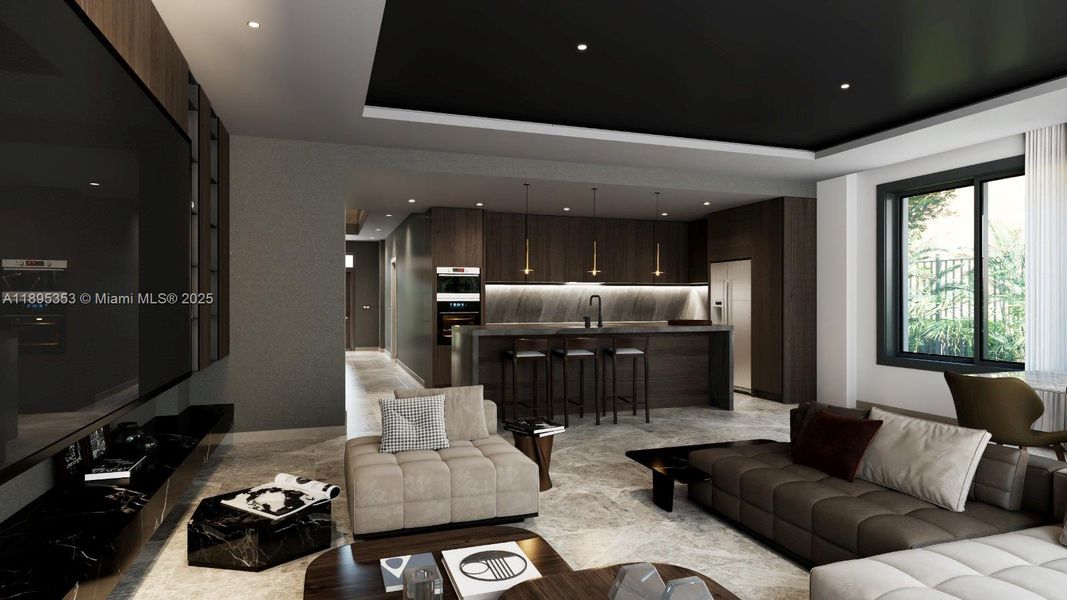 Furnished interior view inside a new home in , Fort Lauderdale (Image 16). Furnished interior view inside a new home in , Fort Lauderdale (Image 16).