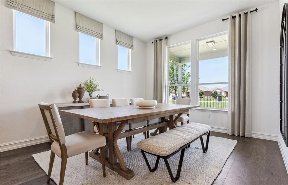 Dining area with natural light *model photography