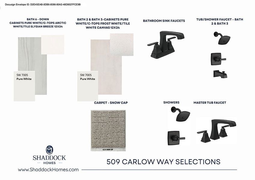 Sample of building materials used in homes in Hillside Village, Celina (Image 4).