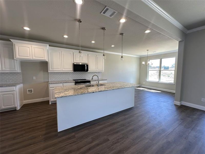 Furnished interior view inside a new home in , Cleburne (Image 2). Furnished interior view inside a new home in , Cleburne (Image 2).