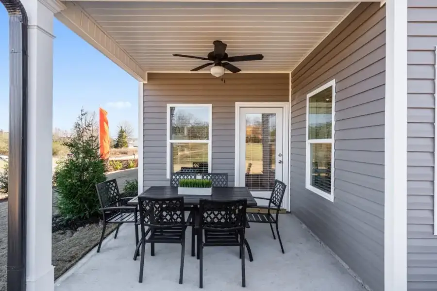 Exterior details and patio area of a home in Allen Manor, Hoschton (Image 2).