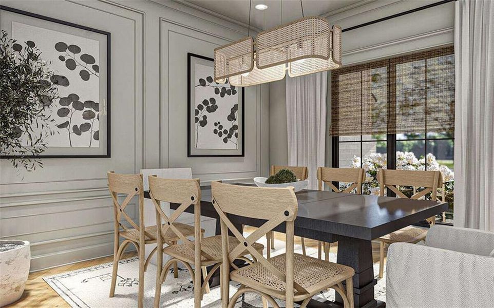 Furnished interior view inside a new home in , Marietta (Image 12).