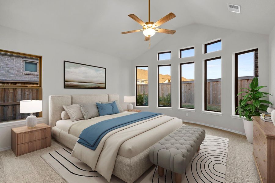 Furnished interior view inside a new home in Dunham Pointe, Cypress (Image 8).