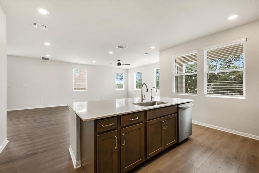 Furnished interior view inside a new home in The Cottages at La Cima, San Marcos (Image 4).
