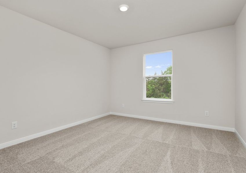 The secondary bedrooms of the Cypress are a great space for childrens rooms or guest rooms. The secondary bedrooms of the Cypress are a great space for childrens rooms or guest rooms.