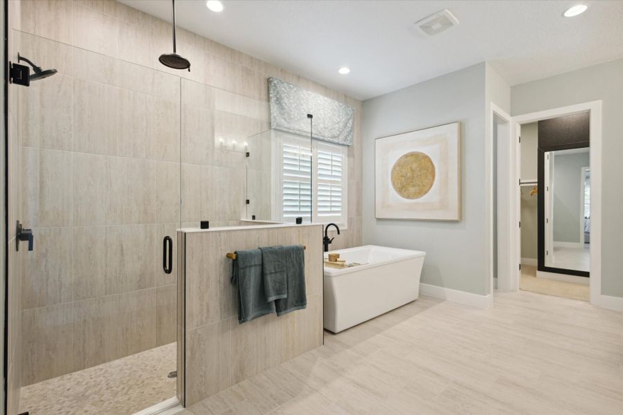 Representative furnished interior of a home built from the Cedar Key II by Homes by WestBay in Oakfield, Parrish (Image 19).