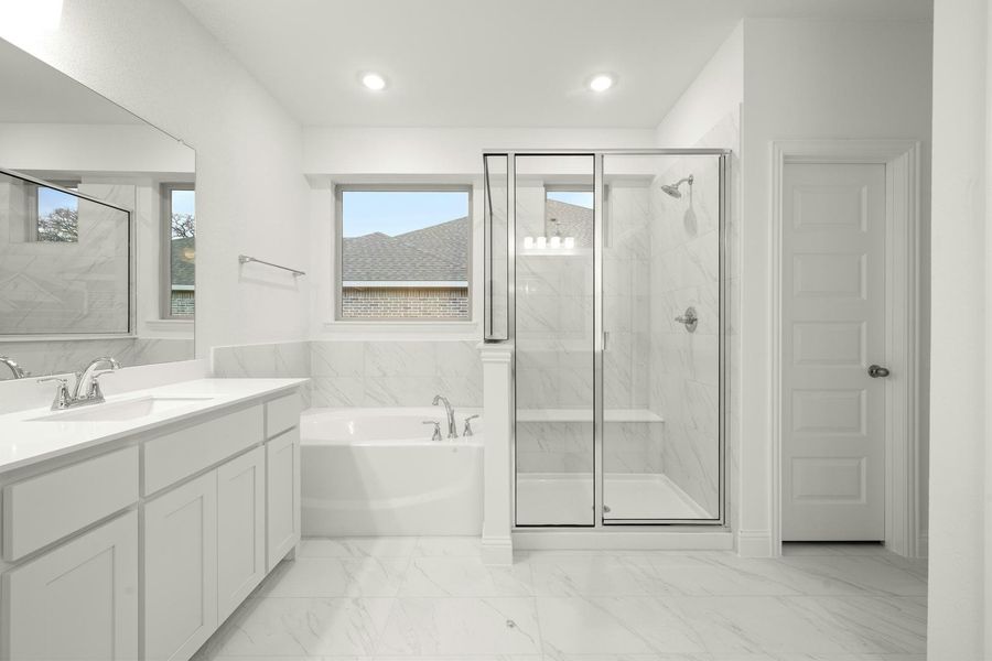 Furnished interior view inside a new home in Stone Eagle, Azle (Image 15).