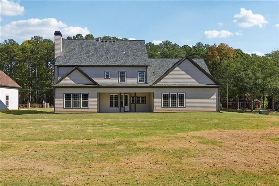 Exterior details and patio area of a home in , Lilburn (Image 4). Exterior details and patio area of a home in , Lilburn (Image 4).