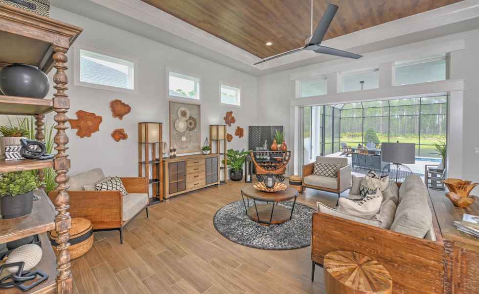 Furnished interior view inside a new home in Plantation Bay, Ormond Beach (Image 7).