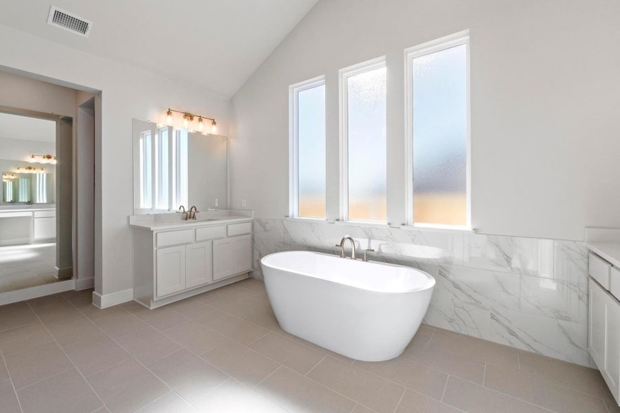 Furnished interior view inside a new home in Lariat, Liberty Hill (Image 19).